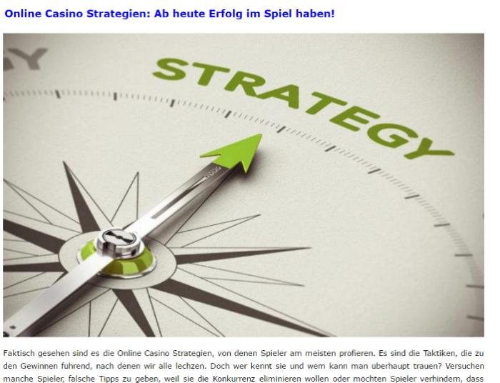 Onlinecasinostrategien review